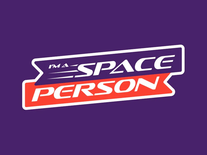 Space Person logo design, Greensplash Design.