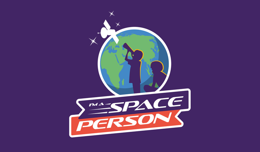 Space Person brand design, Greensplash Design.