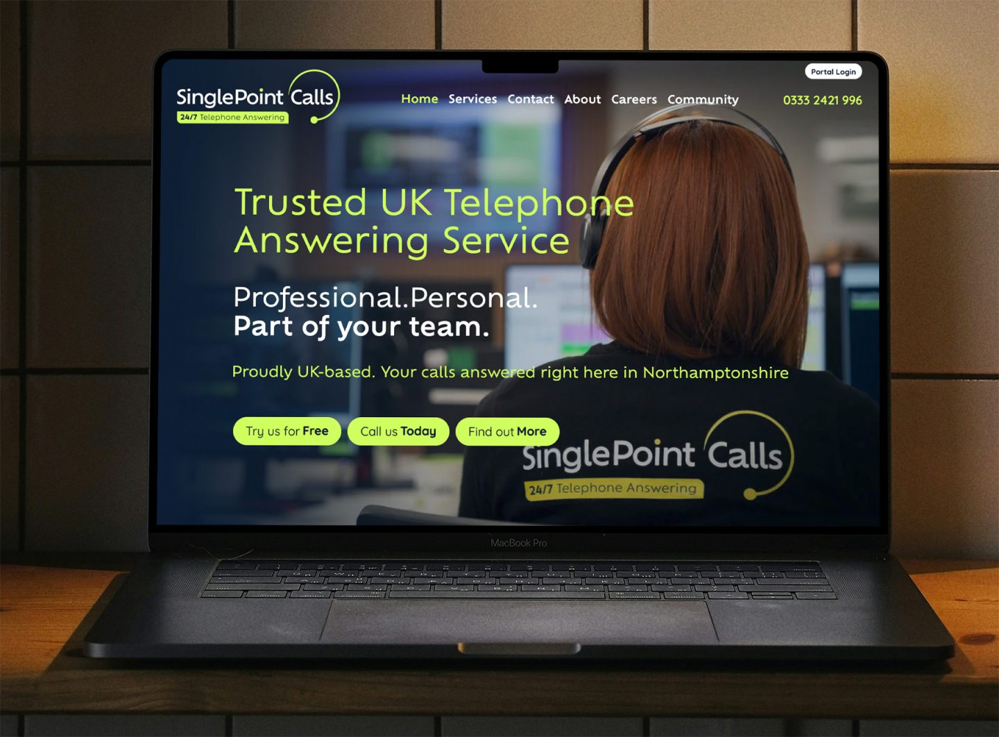 SinglePoint Calls Website Design